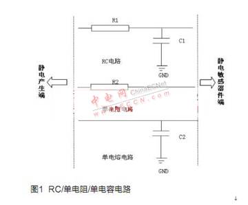 RC電路或者單電阻、單電容電路