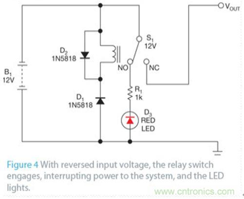 無電壓降的簡單負(fù)極保護(hù)電路