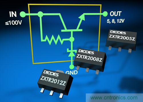  Diodes全新集成高壓穩(wěn)壓器晶體管，顯著提升功率密度和減少器件數(shù)量