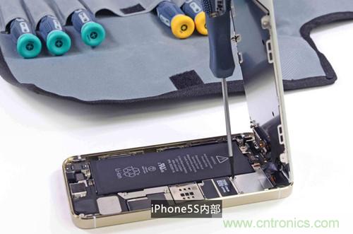 土豪金iPhone 5S拆解：內(nèi)部結(jié)構(gòu)升級，維修難度增加