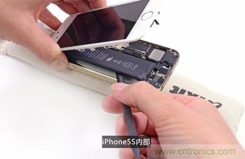 土豪金iPhone 5S拆解：內(nèi)部結(jié)構(gòu)升級，維修難度增加