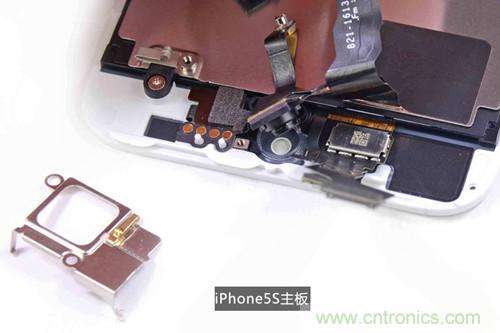 土豪金iPhone 5S拆解：內(nèi)部結(jié)構(gòu)升級，維修難度增加