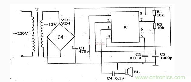 簡易超聲波驅(qū)蟲器電路設計