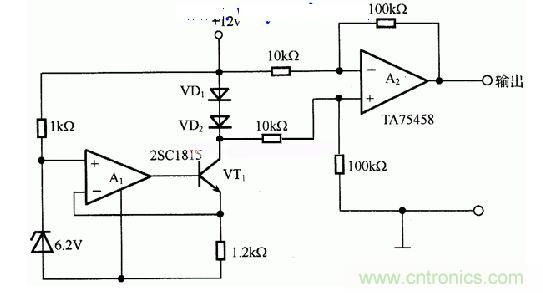 二極管作為溫度傳感器的應用電路