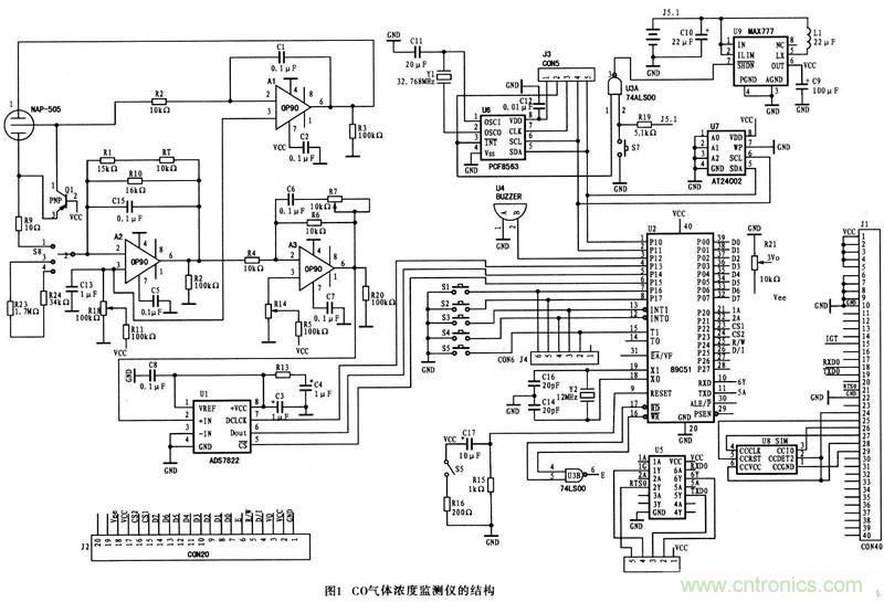 電路分享：一款無線氣體測試系統(tǒng)硬件電路設(shè)計(jì)