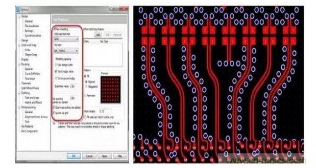 PCB 設(shè)計工具如果能夠控制共面波導(dǎo)和波導(dǎo)過孔的創(chuàng)建，將有助于顯著減少設(shè)計錯誤和縮短設(shè)計時間。