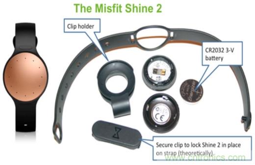 拆解 Misfit Shine 2及其電源管理技術(shù)