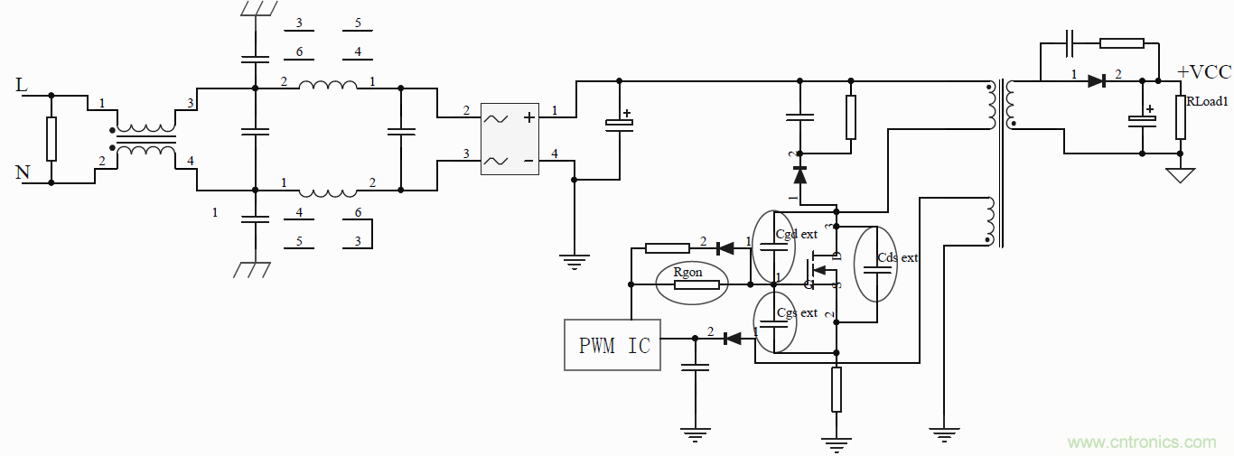 如何改善開關(guān)電源電路的EMI特性？