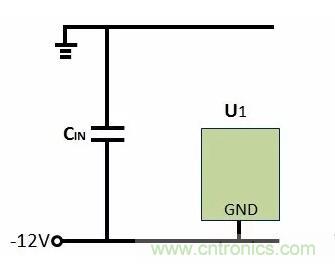 如何實現(xiàn)-12V輸入到+5V輸出?