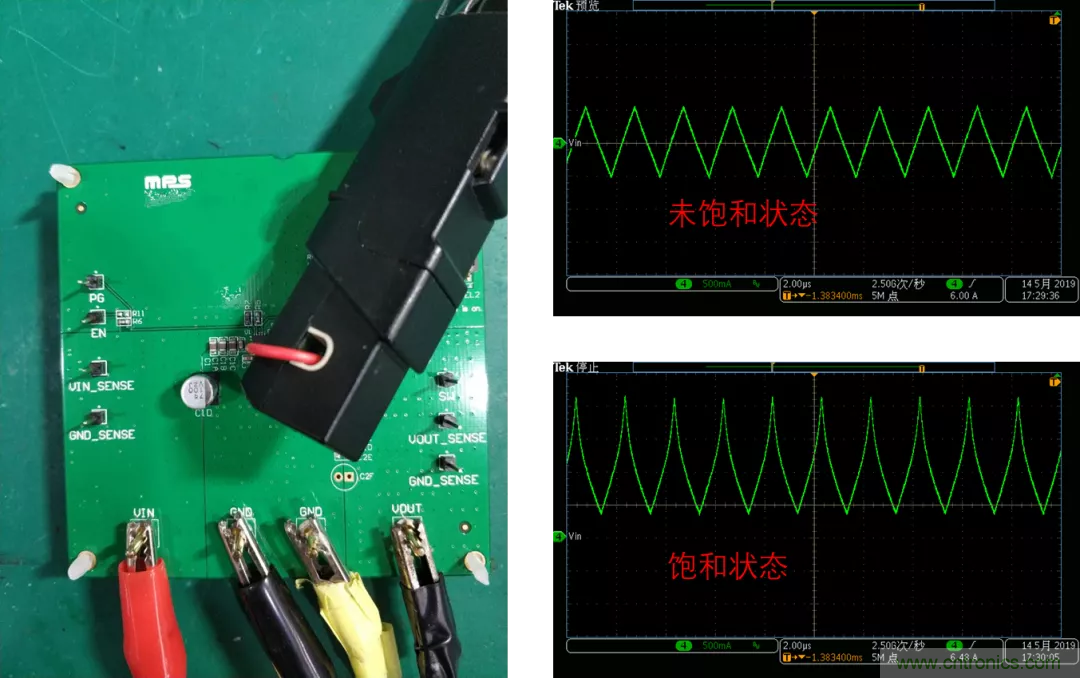 如何判斷電感飽和？